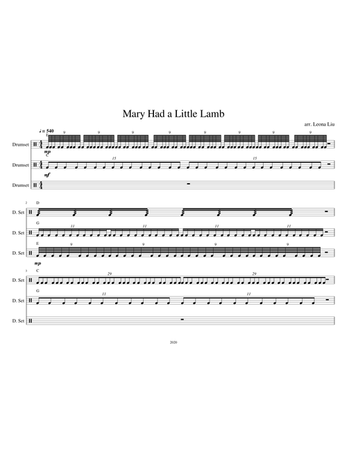 Mary Had a Little Lamb Tuplet Extravaganza! (plus Sketchy Accompaniment)