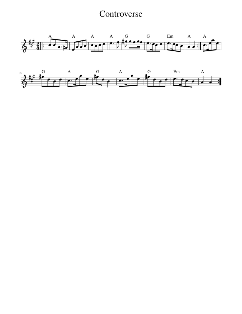 Controverse Sheet music for Piano (Solo) Easy | Musescore.com