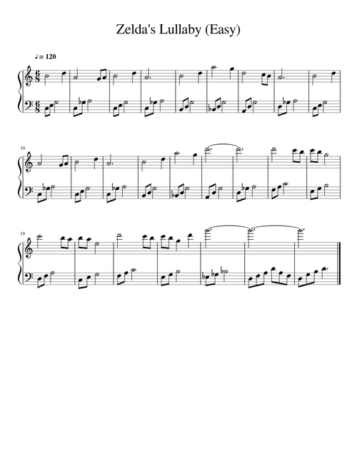 Zelda's Lullaby (Easy)