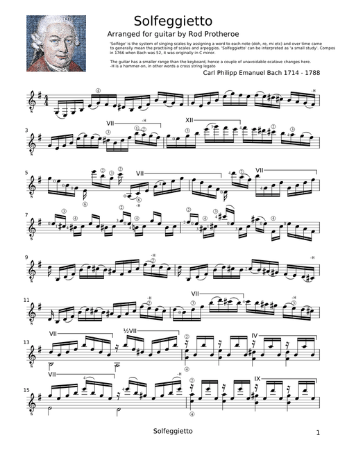 Solfeggietto - C P E Bach
