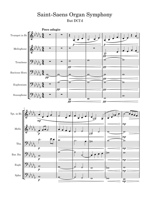 Organ Symphony "poco adagio" brass arrangement