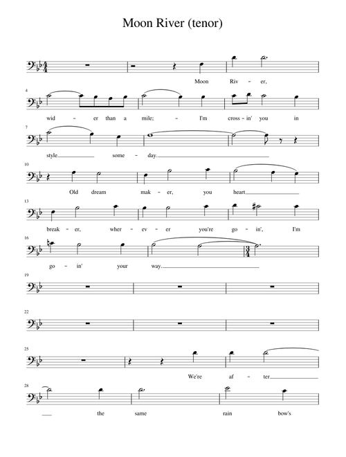 Moon River (tenor)