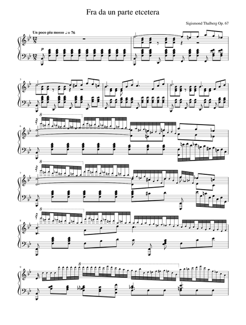 "Fra da un parte etcetera" from Thalberg's Don Pasquale Fantasy Op. 67