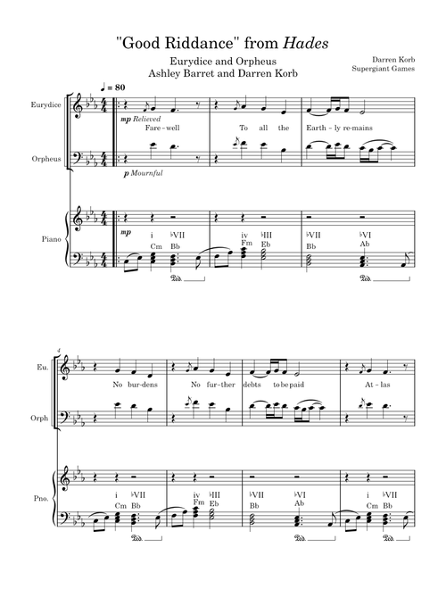 "Good Riddance" from Hades