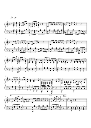 軍艦行進曲(Japan Warship March) - 瀬戸口藤吉 Sheet Music for Piano