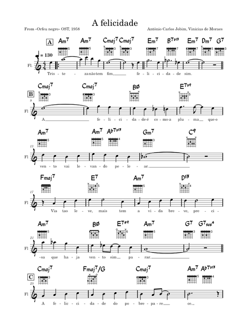 A felicidade – Antônio Carlos Jobim