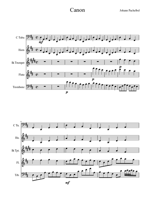 Canon in c - Johann Pachelbel