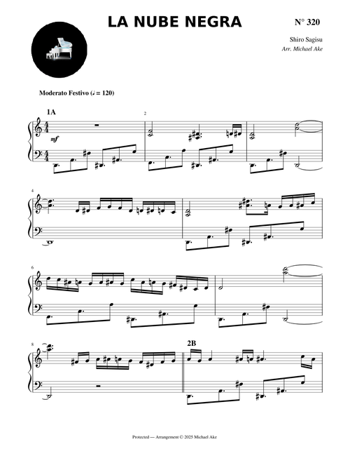 La Nube Negra - Shiro Sagisu – Musikscores