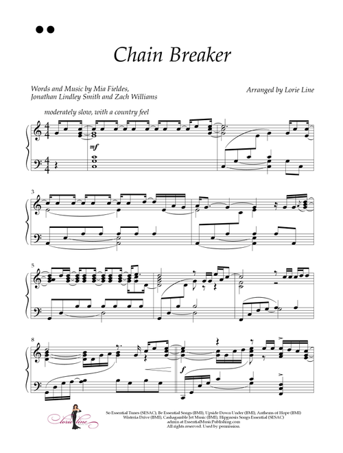 Chain Breaker (Arr. Lorie Line) - Jonathan Smith, Mia Fieldes, Zach Williams (Piano Solo)