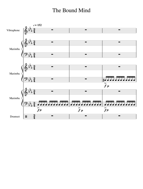 The Bound Mind - Original Percussion Ensemble / Percussion Quintet