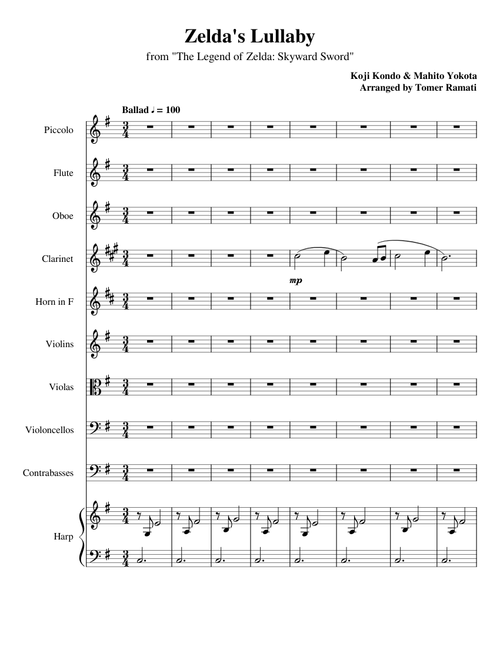 Zelda's Lullaby (Skyward Sword)