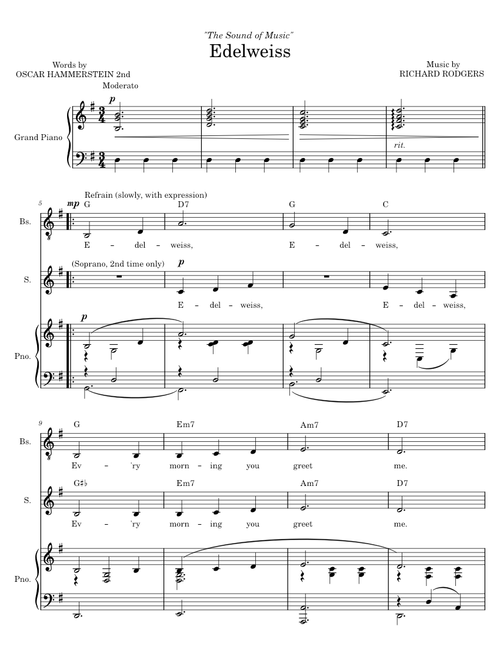 Edelweiss (from The Sound of Music) – Rodgers & Hammerstein