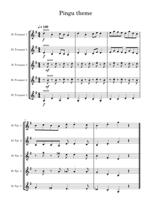 Pingu theme – Misc Cartoons Sheet Music with Chords for Piano, Bass ...