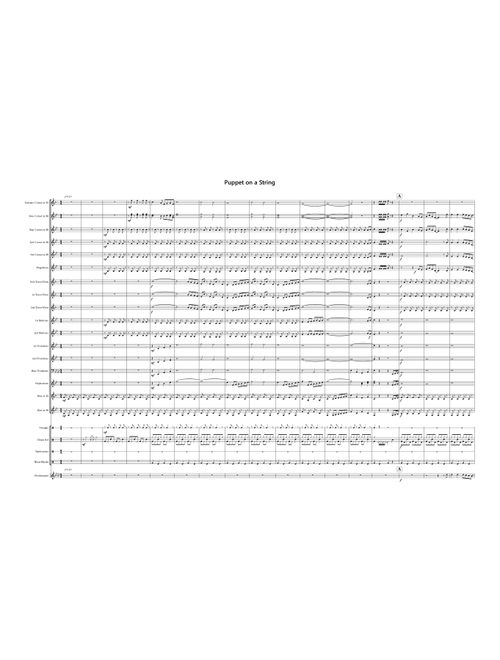 Puppet On A String (Arr. Karen Unsworth) - Sandy Shaw (Brass Band)