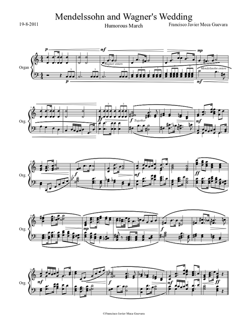 Mendelssohn and Wagner's Wedding- Humorous March