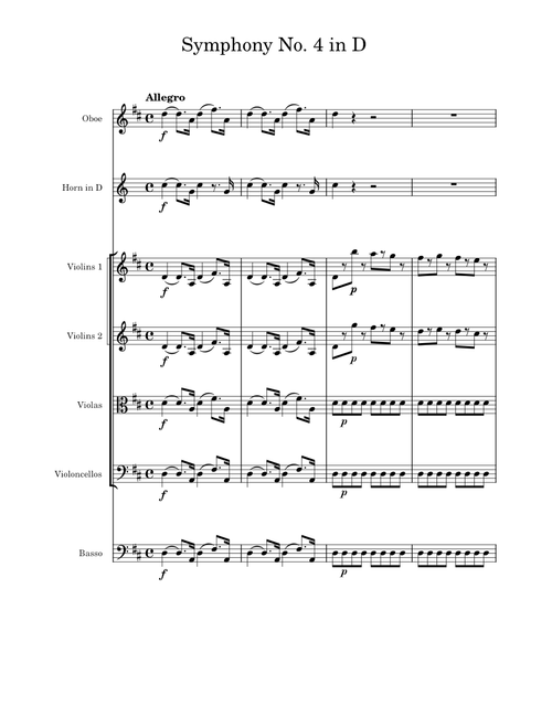 Symphony No.4 in D major, K.19 – Wolfgang Amadeus Mozart