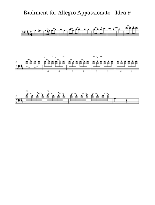 Allegro appassionato, Op.43 – Camille Saint-Saëns Rudiment for Allegro Appassionato - Idea 9