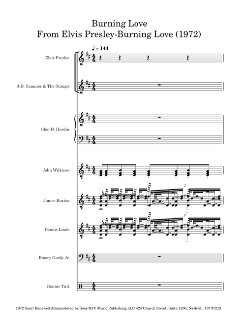 Burning love – Elvis Presley Burning Love