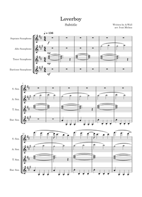 Free Loverboy by A-Wall sheet music | Download PDF or print on