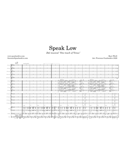 Speak low – Kurt Weill
