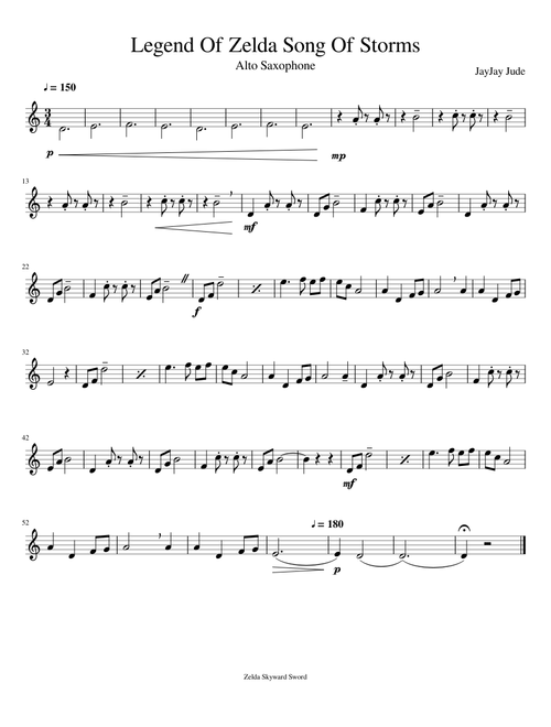Legend Of Zelda Song Of Storms