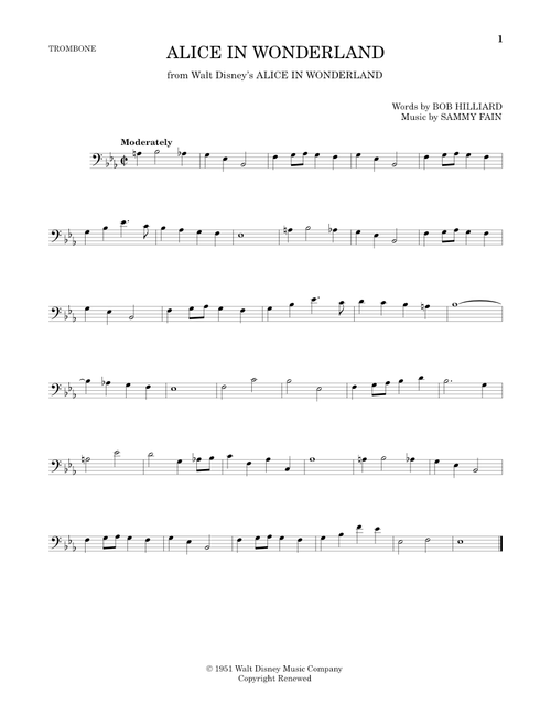 Alice In Wonderland - Bill Evans (Trombone Solo)