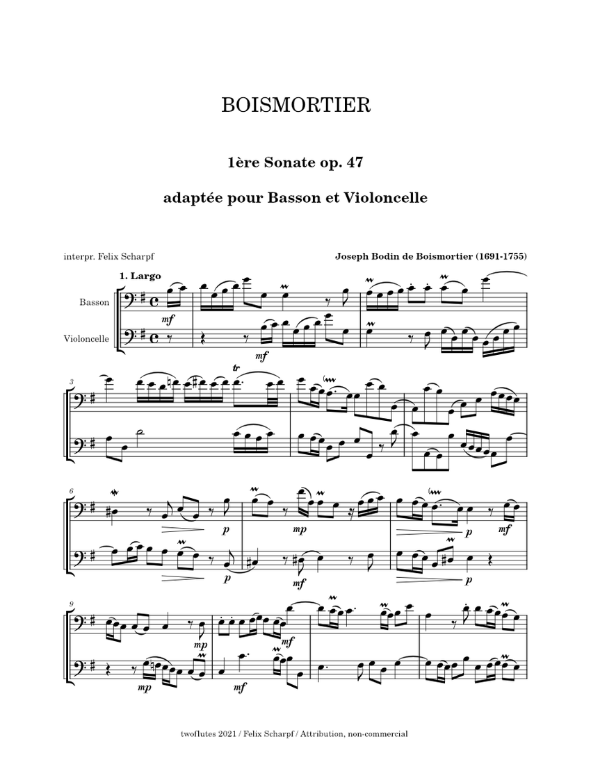 Boismortier bassoon hot sale
