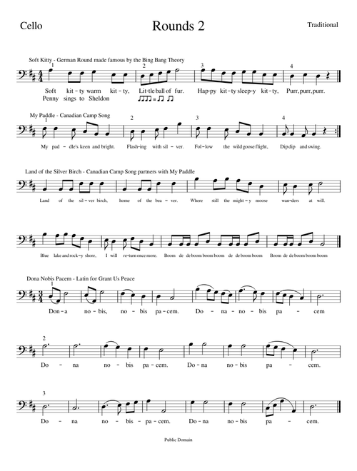 Rounds 2 Cello