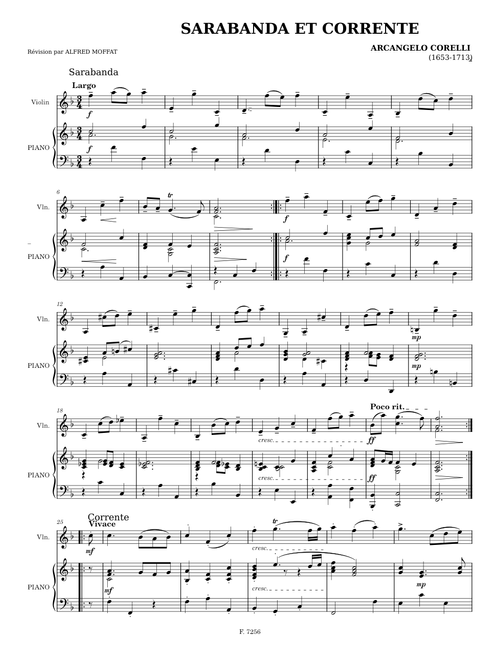 Sarabande et Corrente – Arcangelo Corelli