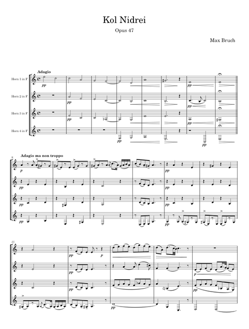 Kol Nidrei, Op.47 - Max Bruch