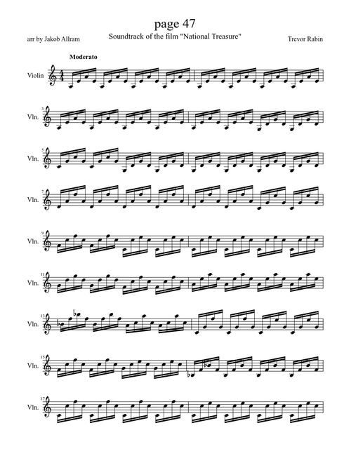 Page 47 - National Treasure: Book of Secrets / Violin only