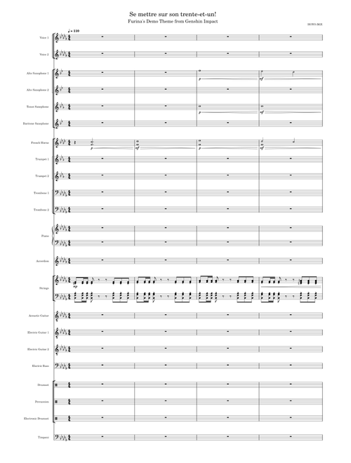 Se mettre sur son trente-et-un! (Furina's Demo Theme from Genshin Impact)