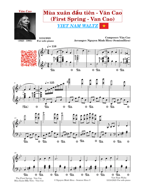 Mùa Xuân Đầu Tiên – Văn Cao (First Spring - Van Cao) [Arr. SemionHieu]