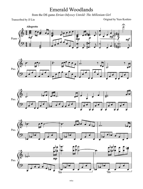 Emerald Woodlands (solo piano)