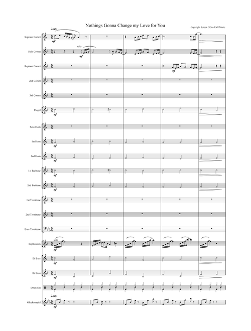 Nothing's Gonna Change My Love For You (Arr. Karen Unsworth) - Glenn Medeiros (Brass Band)