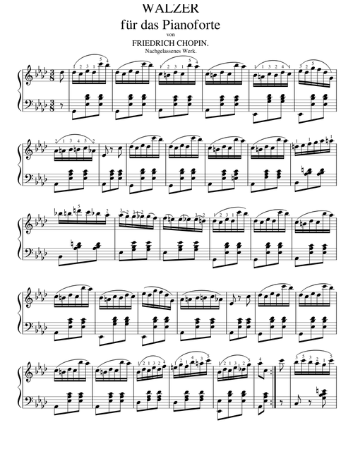 Waltz in A-flat major, B.21 – Frédéric Chopin