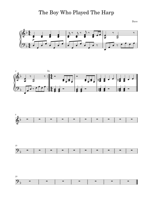 The Boy Who Played The Harp – Dave