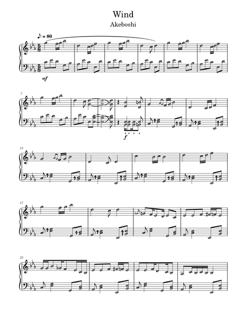 Naruto Main Theme -Wind