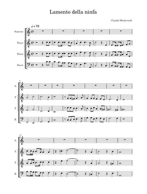 Lamento Della Ninfa - Monteverdi