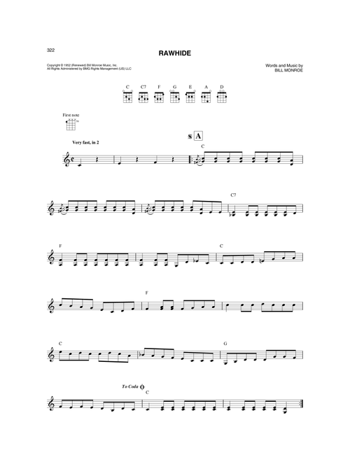 Raw Hide - Bill Monroe (Mandolin)