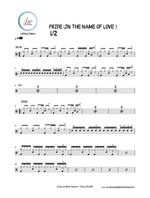 Pride in the name of love – U2 DRUM