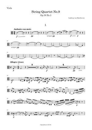 String Quartet No.9, Op.59 No.3 – Ludwig van Beethoven - Violin 2