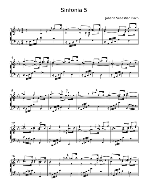 Sinfonia 5 - Johann Sebastian Bach