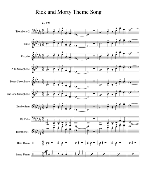 Rick and Morty Theme Song