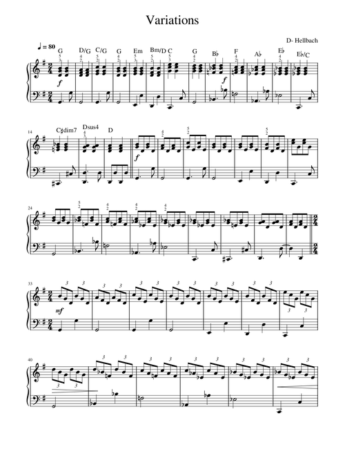 Variations - Daniel Hellbach