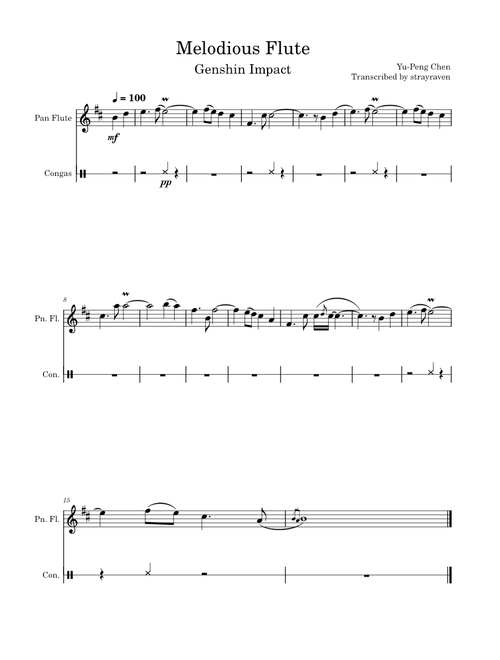 Melodious Flute – Yu-Peng Chen Genshin Impact Liyue