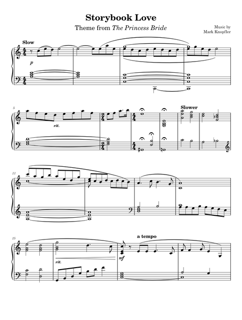 Storybook Love (The Princess Bride Theme)