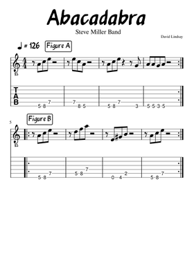Free Abracadabra by Steve Miller Band sheet music | Download PDF