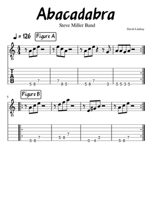 Abracadabra – Steve Miller Band Sheet Music with Chords for