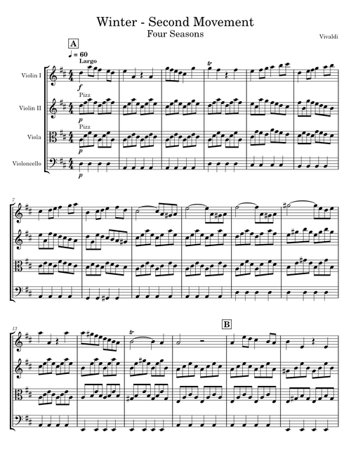 Largo from Winter – A. Vivaldi